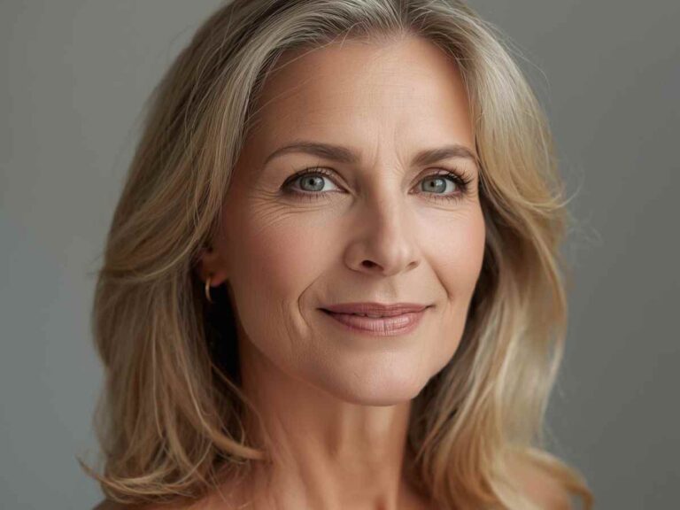 Donna over 40 con una splendida pelle