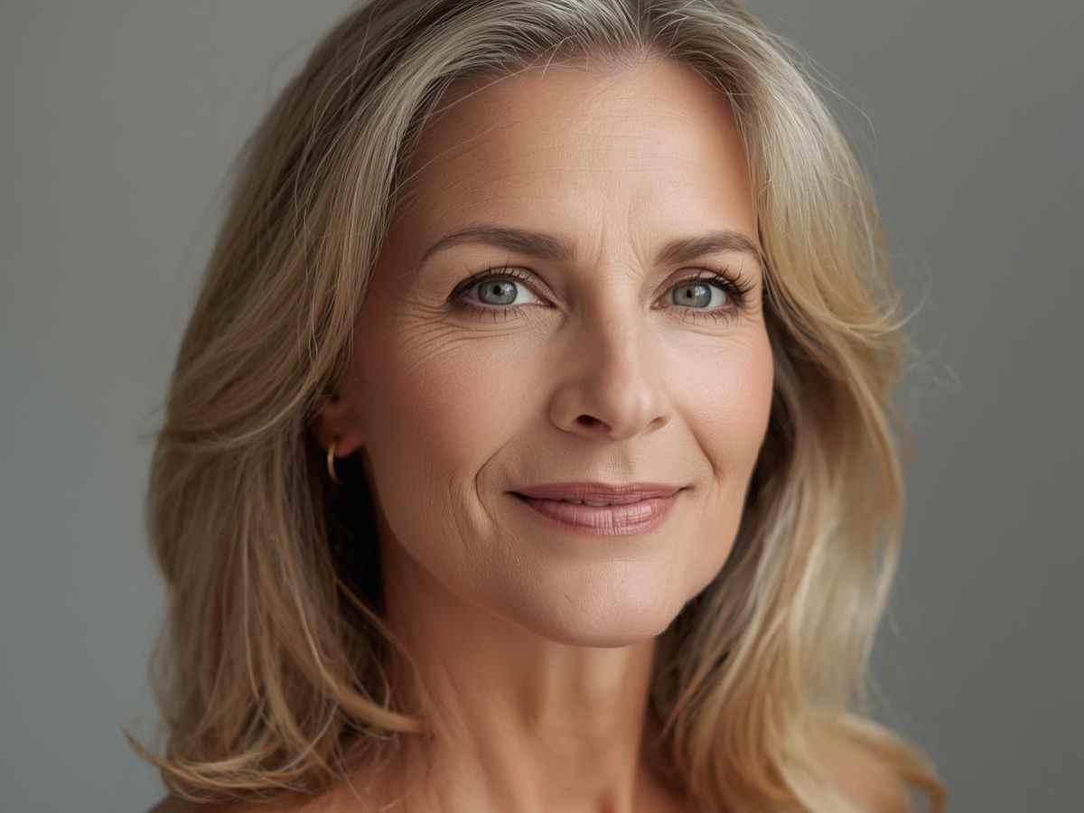Donna over 40 con una splendida pelle